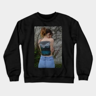 A Painting on Justine's back Crewneck Sweatshirt